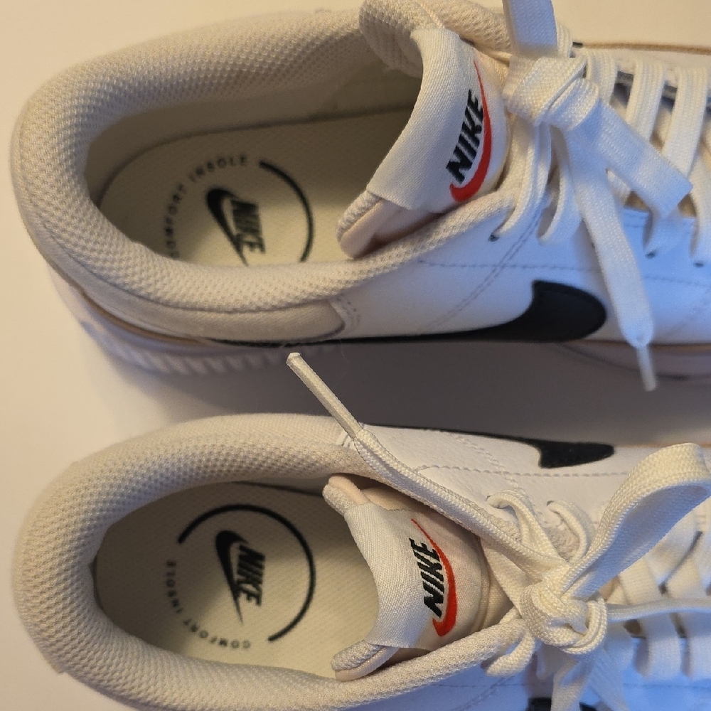 Nike Court Legacy Lift Women's White and Black Sneakers with Gold Details - Picture 6 of 6